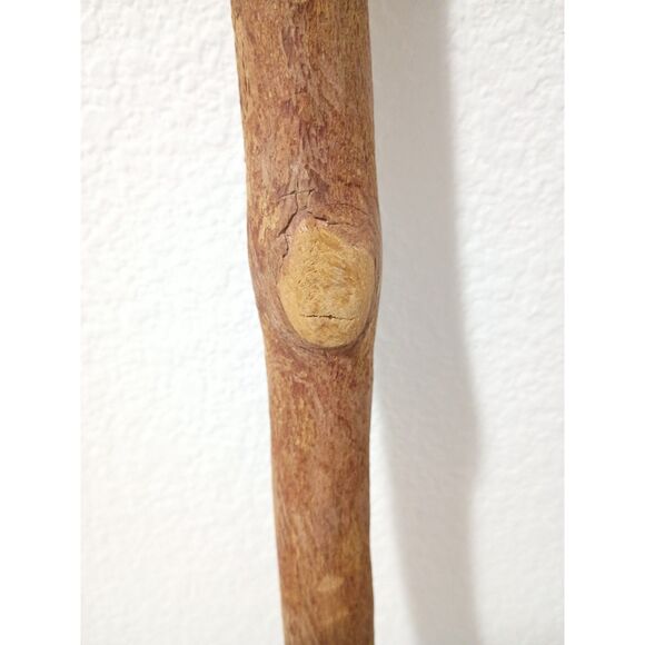 Antique Natural Hardwood Crosshead 34" Handmade Primitive Walking Stick Cane - Picture 11 of 11